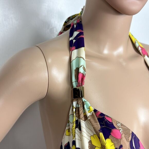 Victoria's Secret Swim Floral Print Halter Neck Tankini Size 36D - Picture 2 of 6